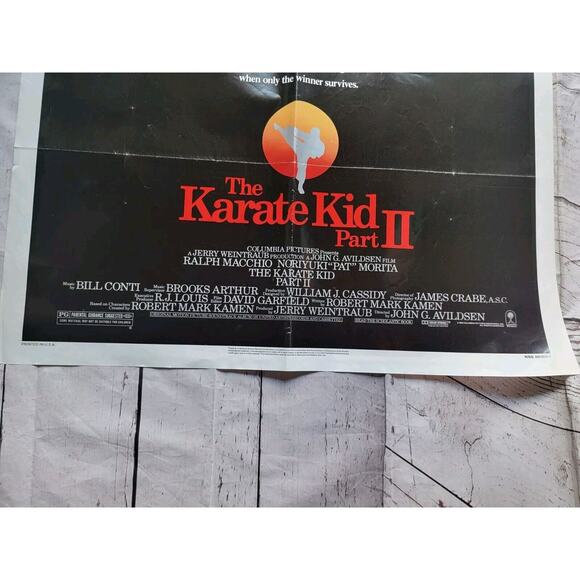 1986 The Karate Kid II Original Movie House Full Sheet Poster - Picture 4 of 8